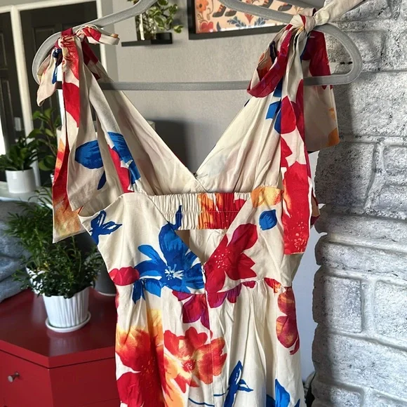 SKIES ARE BLUE Clothing Women Flora Floral Maxi Sleeveless Dress in Size Medium - Picture 9 of 11